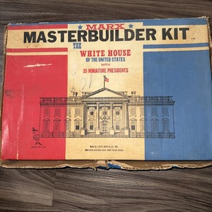 Marx The White House With 35 Miniature Presidents Master Builder Kit