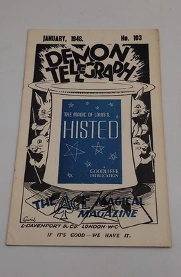 Vintage Magic / Magical Magazine The Demon Telegraph, January 1948 No. 103 VGC - Image 1 of 3