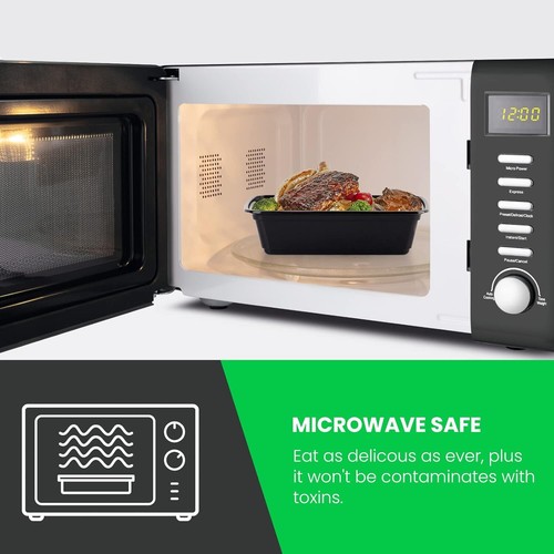 BPA-free 10pc stackable food containers, microwave/dishwasher/freezer safe - Picture 3 of 7