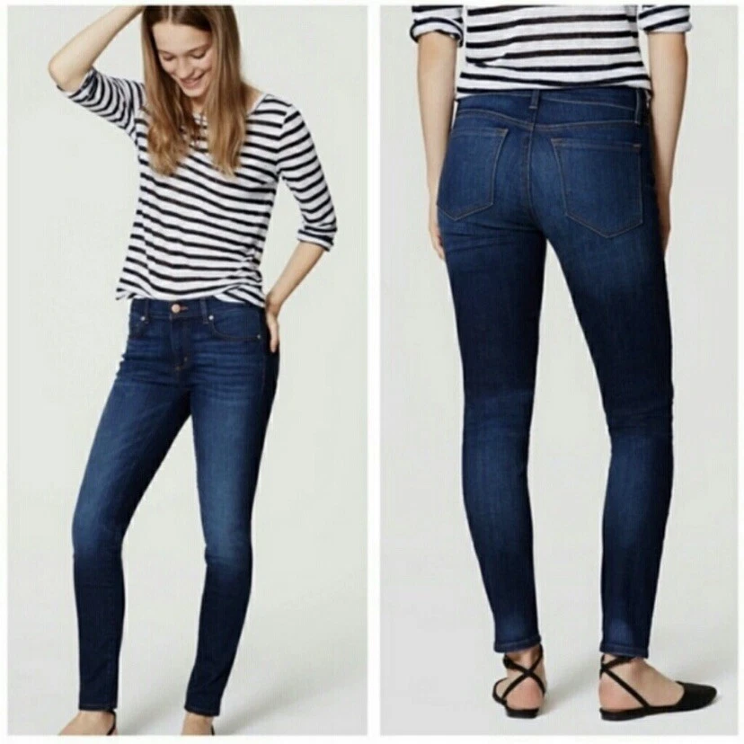 Ann taylor loft curvy skinny cheap jeans
