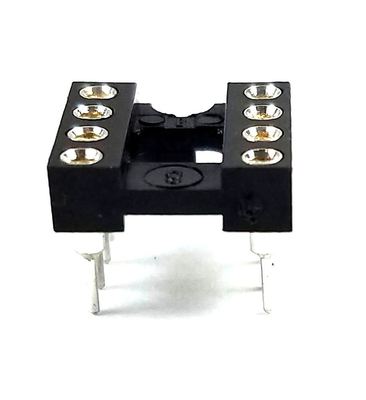 50PCS DIP-8 IC Sockets Machined Round Contact Pins Holes Pitch 2.54mm DIP8 DIP 8