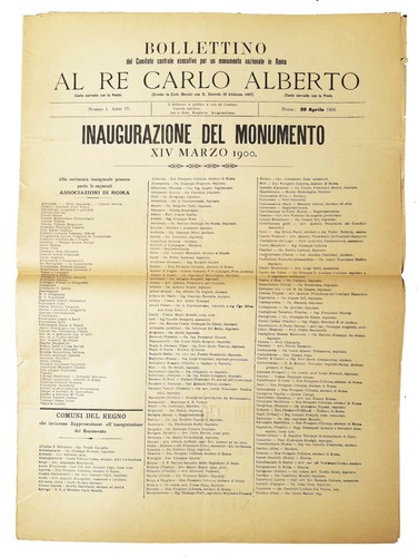 Carlo Alberto - Roma, 14 Marzo 1900 - Inaugurazione del monumento al Re - Picture 11 of 12