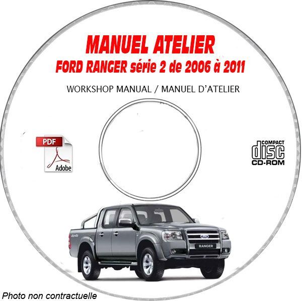 Ranger 2 06-11 manuel atelier CDROM Ford anglais revue technique support C expédition