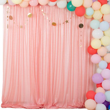 Shinybeauty Photobooth Background 4Ftx7Ft-Pink-Sequin Backdrop, Sequin Fabric, W