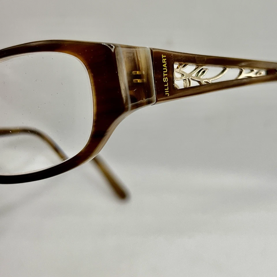 Monturas de gafas Jill Stuart para mujer JS283E-1 caramelo ovalado borde completo 52-16-135 Foto 4 de 4