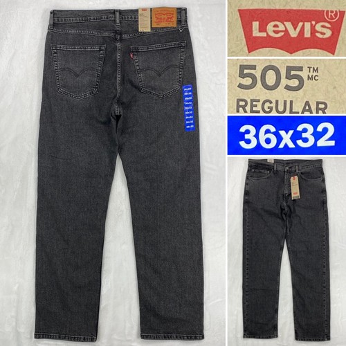 NWT Levis 505 Regular Mens Size 36 x 32 