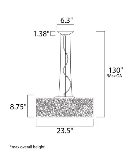 ET2 E21308-10BZ/BUL Light Pendant / Chandelier Bronze Beautiful - Picture 2 of 3