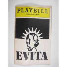 Evita Playbill August 1981 Broadway Theatre Derin Altay James Stein David Cryer