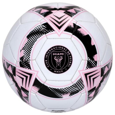 Franklin Inter Miami Size 5 Soccer Ball Black Black Pink White Ships ...