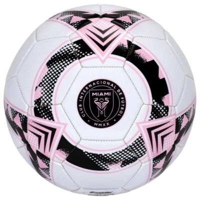 Franklin Inter Miami Size 5 Soccer Ball Black Black Pink White Ships Deflated