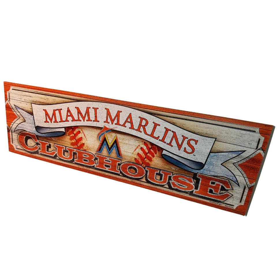 Miami Marlins Clubhouse Wooden Wall Sign - Image 2 of 4