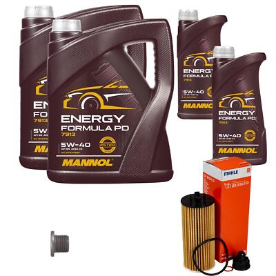 MAHLE Ölfilter 12 L MANNOL Formula 5W-40 für BMW 1er 118i 116i X3 MINI