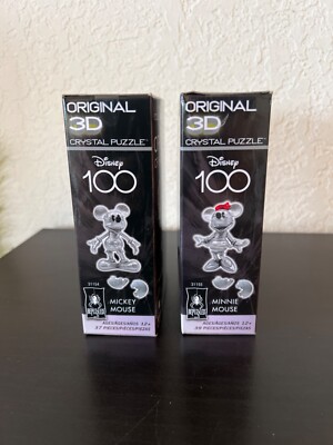 DISNEY 100 Platinum BePuzzled MICKEY+MINNIE MOUSE Original 3D