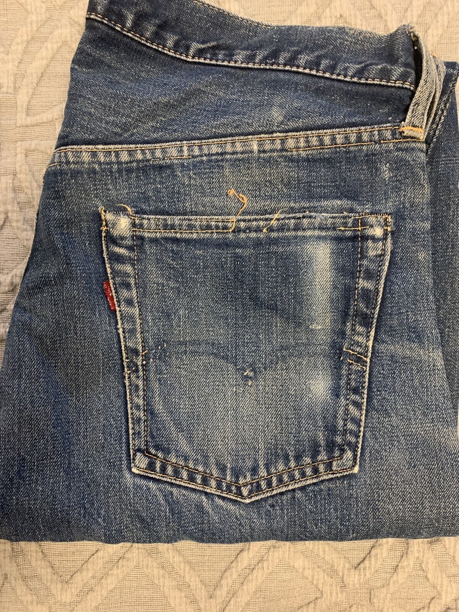 Men's Original Vintage Levi's Big E Redline Selvedge Denim Men's Original Vintage Levi's Big E Redline Selvedge Denim