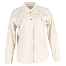 Ba&sh Tyle Layered Blouse In Cream Cotton Intm
