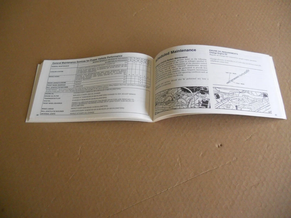 NOS Mopar 1981 Dodge Mirada Operating Instructions Owners Manual - Изображение 4 из 4