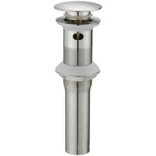 BWE Bathroom Sink Pop-Up Overflow Drain Brushed Nickel for 1-1/2" to 1-3/4" Hole