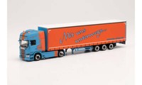 Herpa 314800 Spur H0 1/87 Scania R `13 Tl Gardinenplanen-Sattelzug „Mb Cargo“