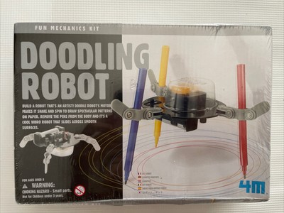 Doodling Robot Kit DIY Kids Science Engineering Robotics 4M KidzRobotix NEW