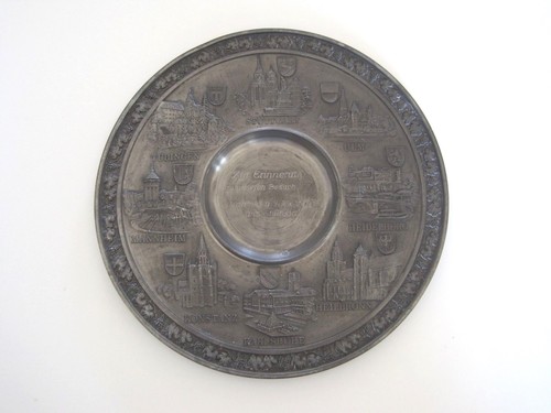 Gobelet ancien en étain allemand – Zinn Becker Stuttgart – Zell am Harmersbach - Antiquités