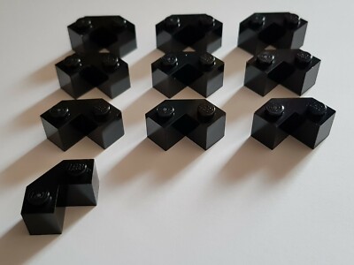 LEGO  10 x 87620 Basic Eckstein Winkelstein 2 x 2  schwarz (#AAGB)