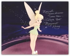 Disney Autographed Tinker Bell Photo May All Your Dreams Come True - M Kerry