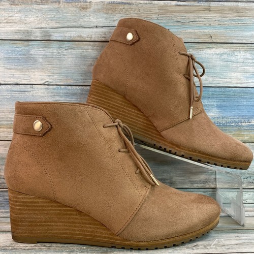 Dr Scholls Conquer Taupe Fabric Lace Up 