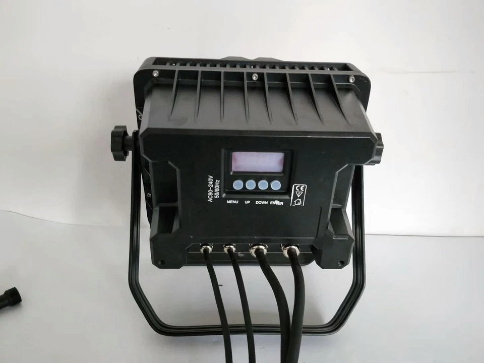 Square 24x18W RGBWA UV 6in1 led flat par flood light outdoor Hotel Garden Stage - Image 3 of 4