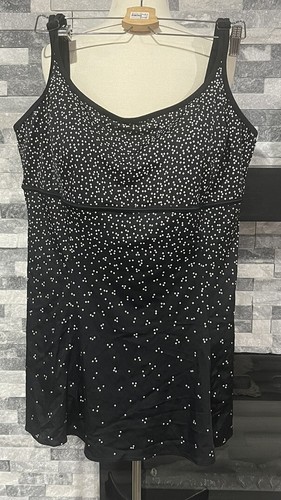 Great Lengths Women’s Plus size 22 Black Swim dress