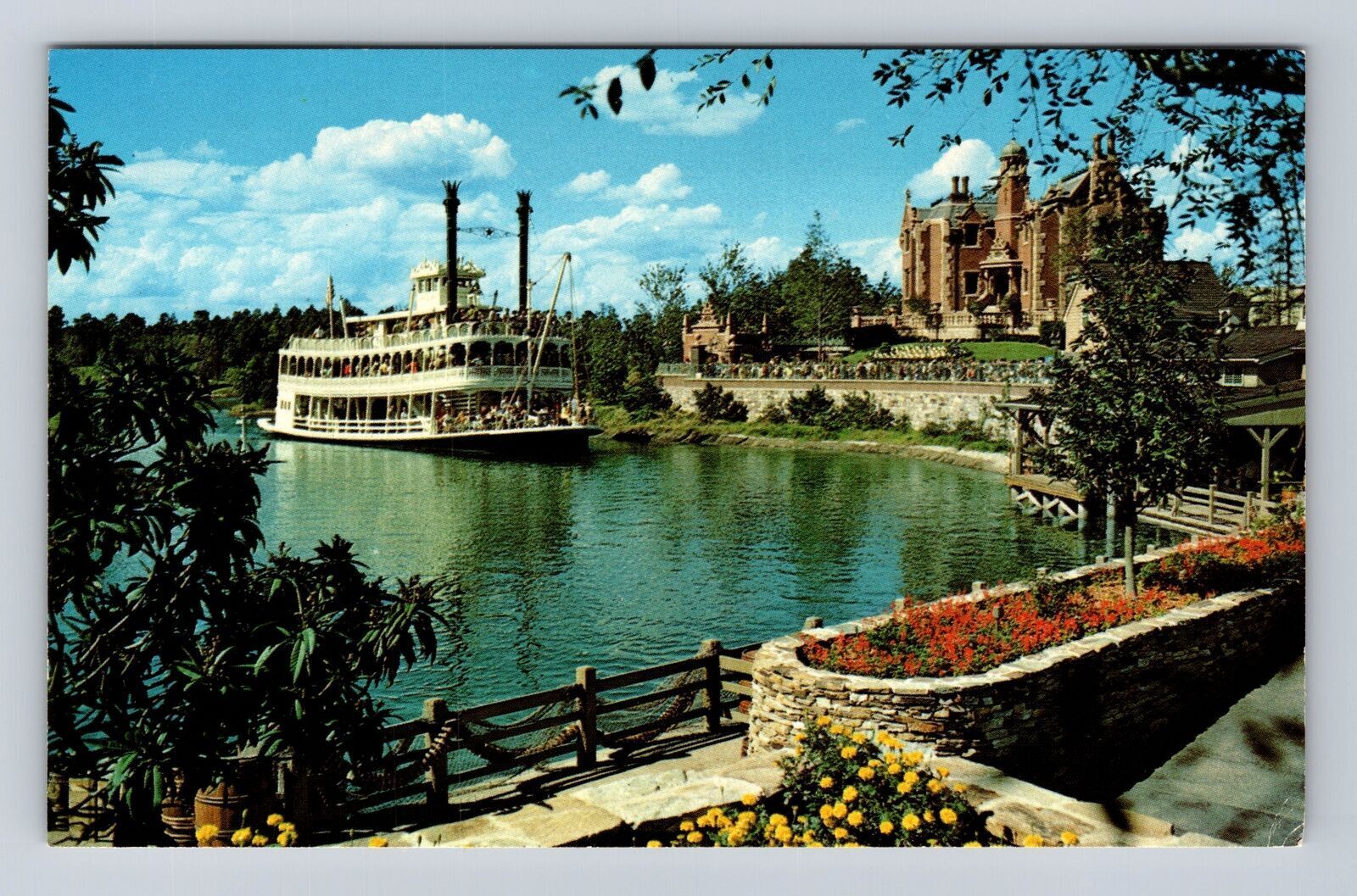 Vintage PC Postcard of Orlando Florida with Scenic Rivers and Walt Disney World