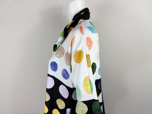 DAMEE, INC. Jacket Fun Polka Dot Print Colorful Wire-Collar Small - NTSF - Picture 6 of 7