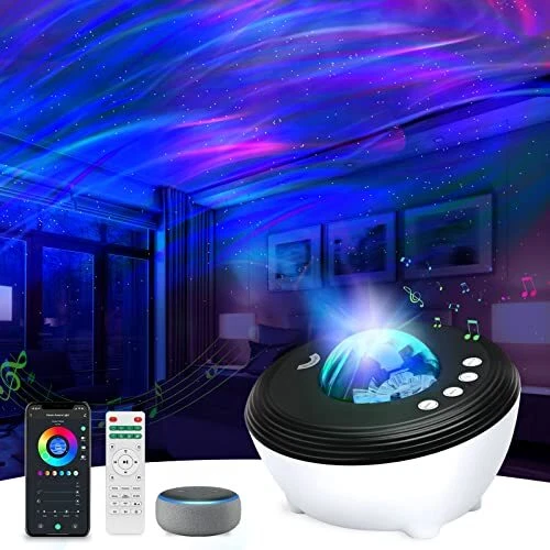 ALED Galaxy Star Night Light Projector for Bedroom Aurora Light Projector