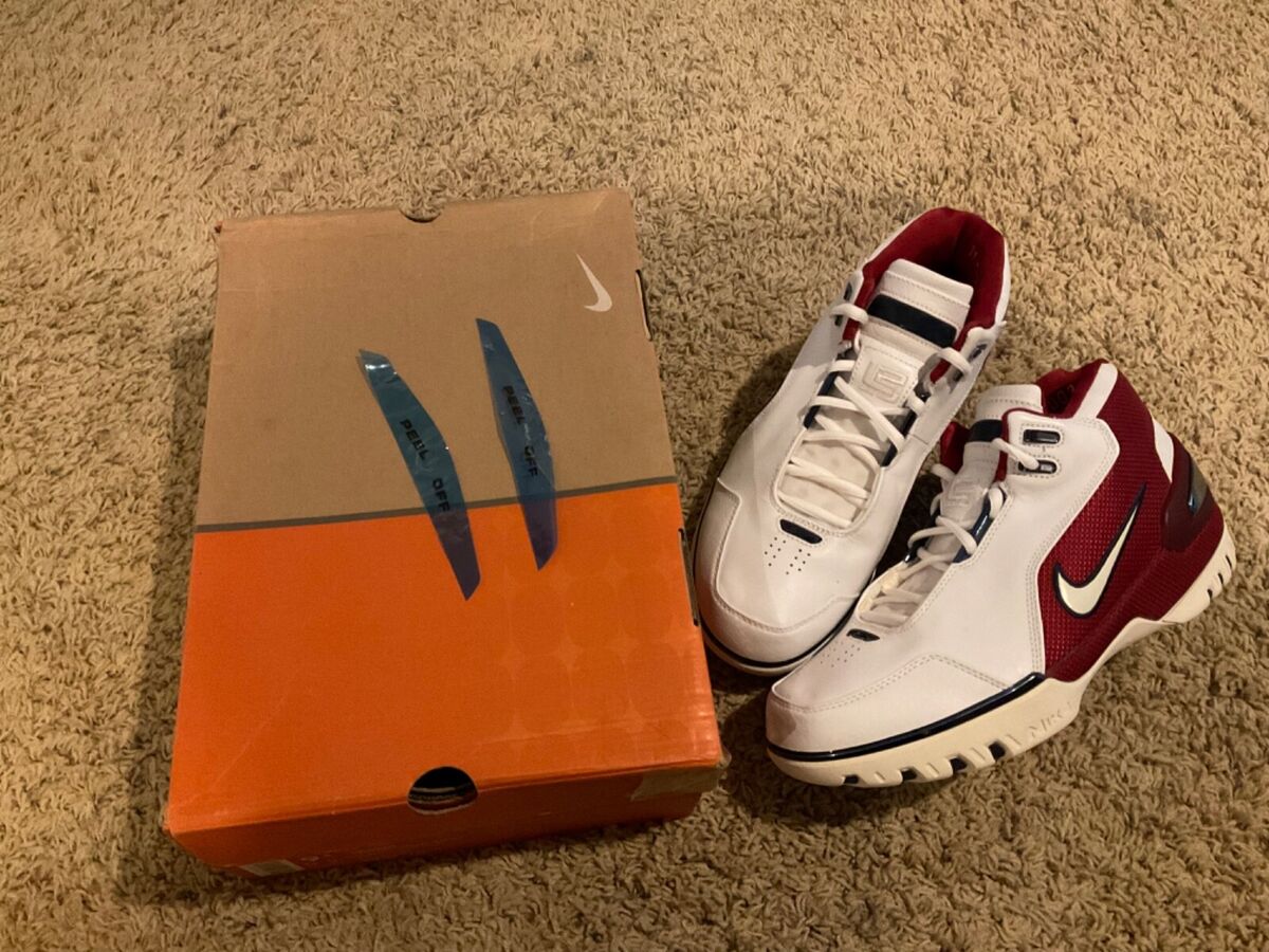 Nike Lebron 1 Air Zoom Generation White/Crimson/Navy FIRST Nike Lebron 1 Air Zoom Generation White/Crimson/Navy FIRST