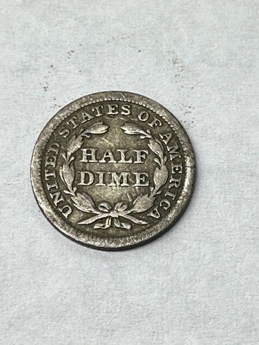 1854 Liberty Seated Half Dime : With Arrows - Picture 5 of 7
