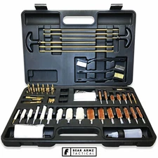 Gun Cleaning Kit for Shotguns Rifles and Pistols Calibers .17- .50 Cal | Brass