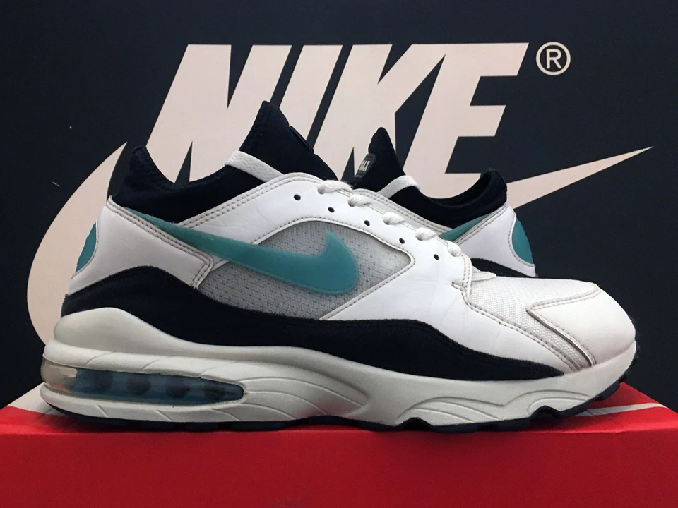 VTG 2018 NIKE AIR MAX 93 UK10 EU45 MENTHOL OG CACTUS 1 90 BW 180 2 95 97 Tn RARE - image 2 of 4
