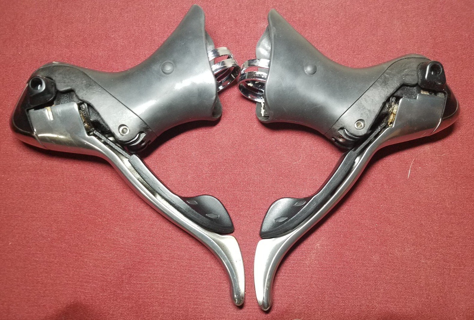 Shimano Dura-Ace シフター ブラック/シルバーst-7801