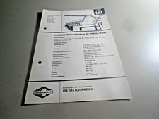 Altes Datenblatt Landwirtschaft DDR Impulsa Rohrmelkanlage M 620