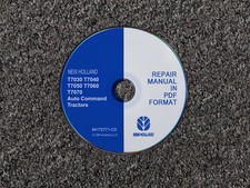 CD manual de reparación de taller de tractor New Holland T7030 T7040 T7050 T7060 T7070 AutoCom