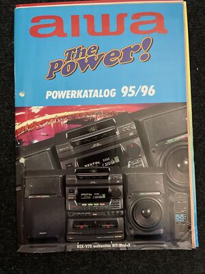 AIWA KATALOG  KOMPLETT HIFI VIDEO TV 1995 1996 36 Seiten   Rarität