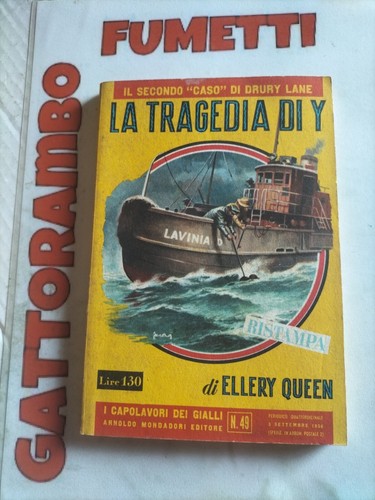 I Capolavori dei Gialli Mondadori N.49 "La Tragedia Di Y " 1956 Ellery Queen