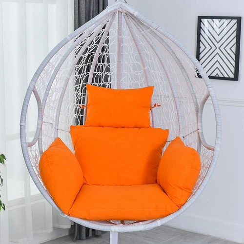 Schaukel Hängesessel Ei Rattanstuhl Outdoor Hängematte Ständer Kissen ohne Stuhl - Bild 12 von 15