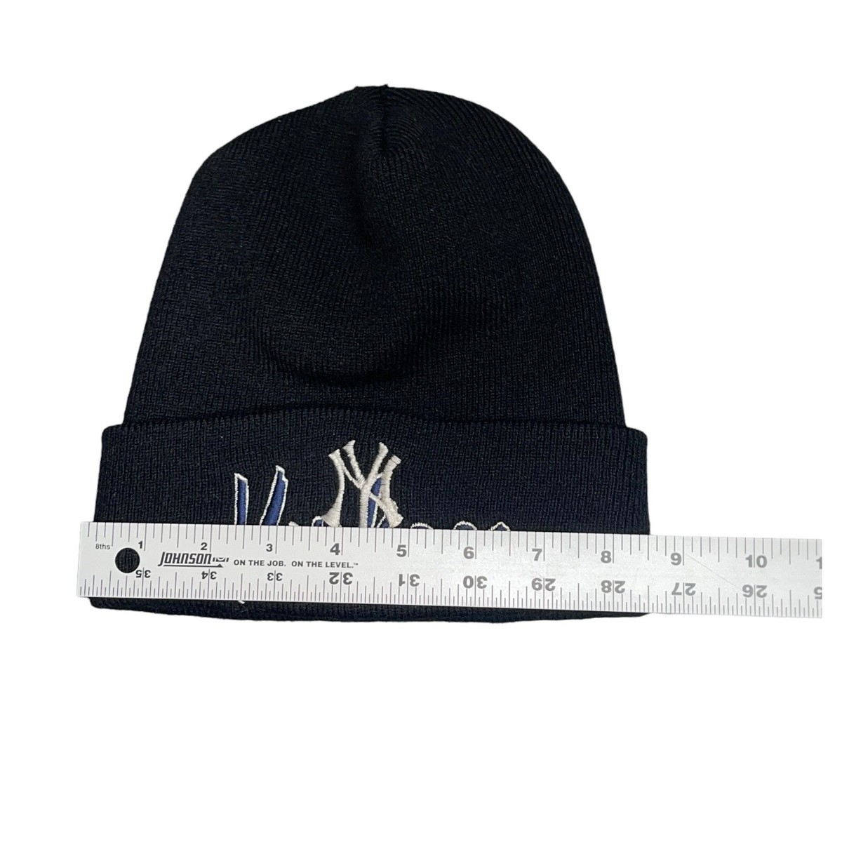 【New York Yankees】 vintage knit cap Vintage New York Yankees Knit Beanie Hat One Size Script