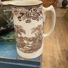 Clarice Cliff Tonquin Brown by Royal Staffordshire 16 oz Pitcher — photo 1