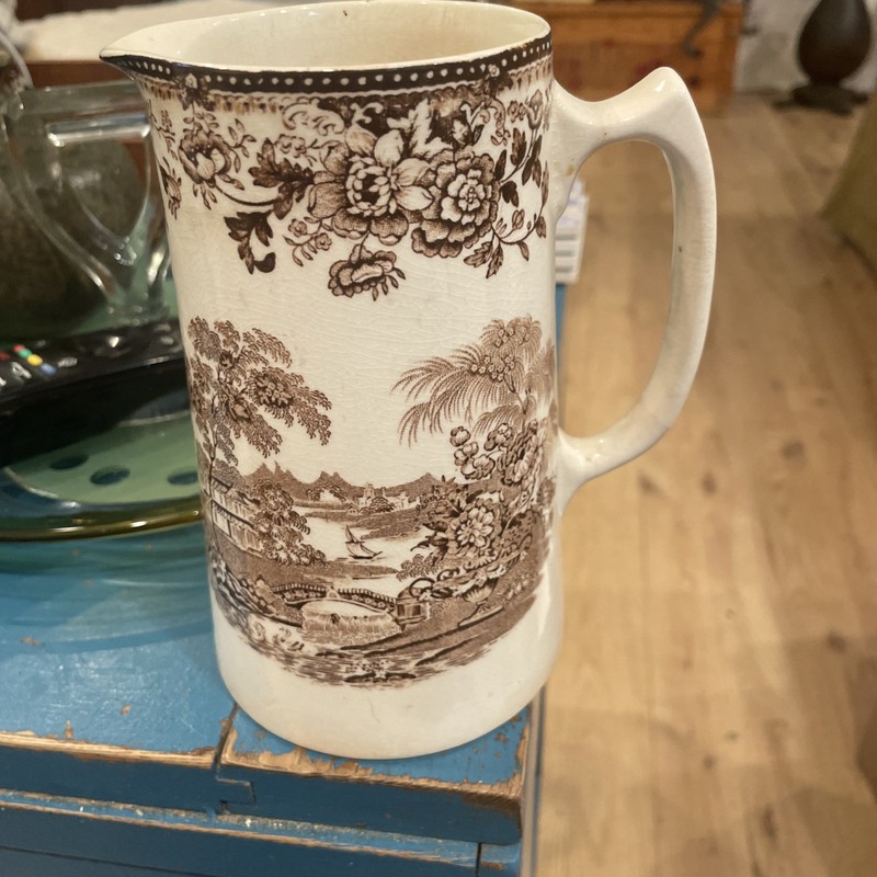 Clarice Cliff Tonquin Brown by Royal Staffordshire 16 oz Pitcher