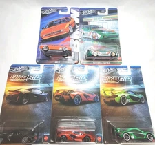 Hot Wheels Silver Series Hybrid Speed Acura NSX, Lamborghini Sian, McLaren P1