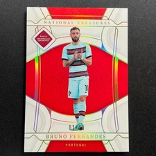 2022 Panini National Treasures Bruno Fernandes Gold 1/10 Portugal 5V664