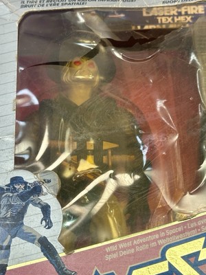 Figurine Laser Fire Tex Hex – BraveStarr (Mattel 1986, Boîte Eurobox Deluxe)
