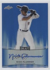 2015 Leaf Metal Draft Blue Prismatic 27/50 Nick Plummer #BA-NP1 Auto 9cf