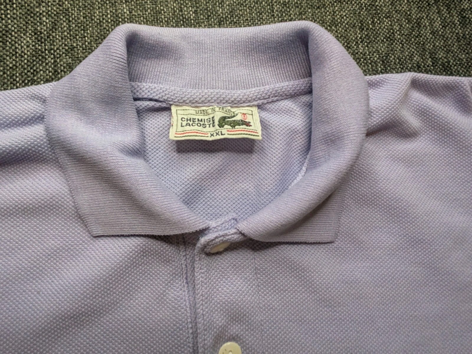 Vintage Chemise Lacoste Polo Shirt Men's XXL Collared Made in France Dress Shirt thumbnail 5